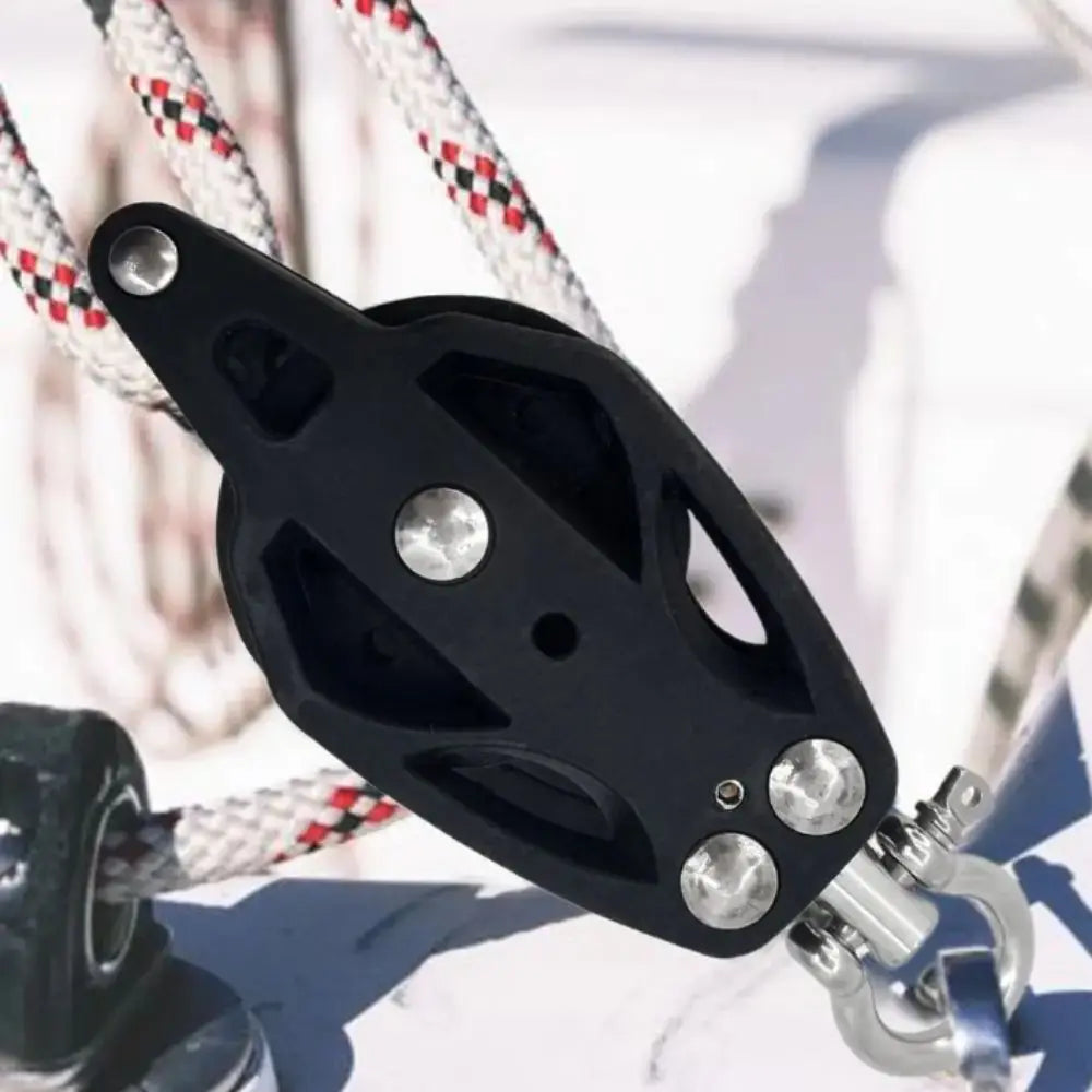 Nylon Stainless Steel Pulley Block Smooth Bearing Efficient Design Zpaxo