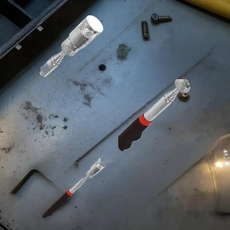 Telescopic Magnetic Pick-Up Pen with LED Light | Long Reach Tool