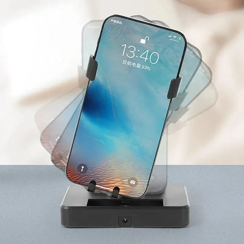 Desktop Automatic Swing Pedometer Phone Holder Stand Lazy Walker Zpaxo