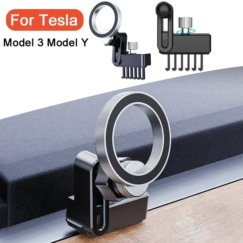 Magnetic Car Phone Mount for Tesla Model 3 & Y | MagSafe