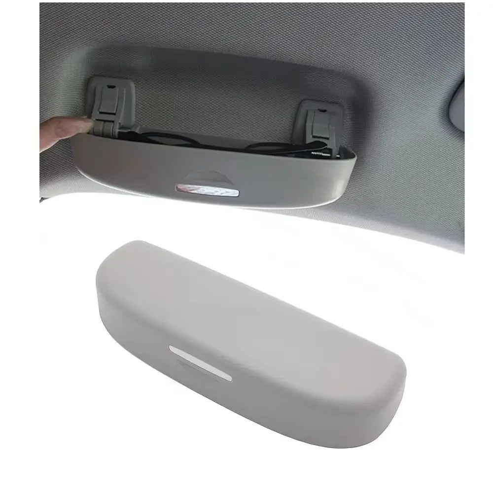 Universal Plastic Car Glasses Case Practical Gray Sunglasses Holder Zpaxo