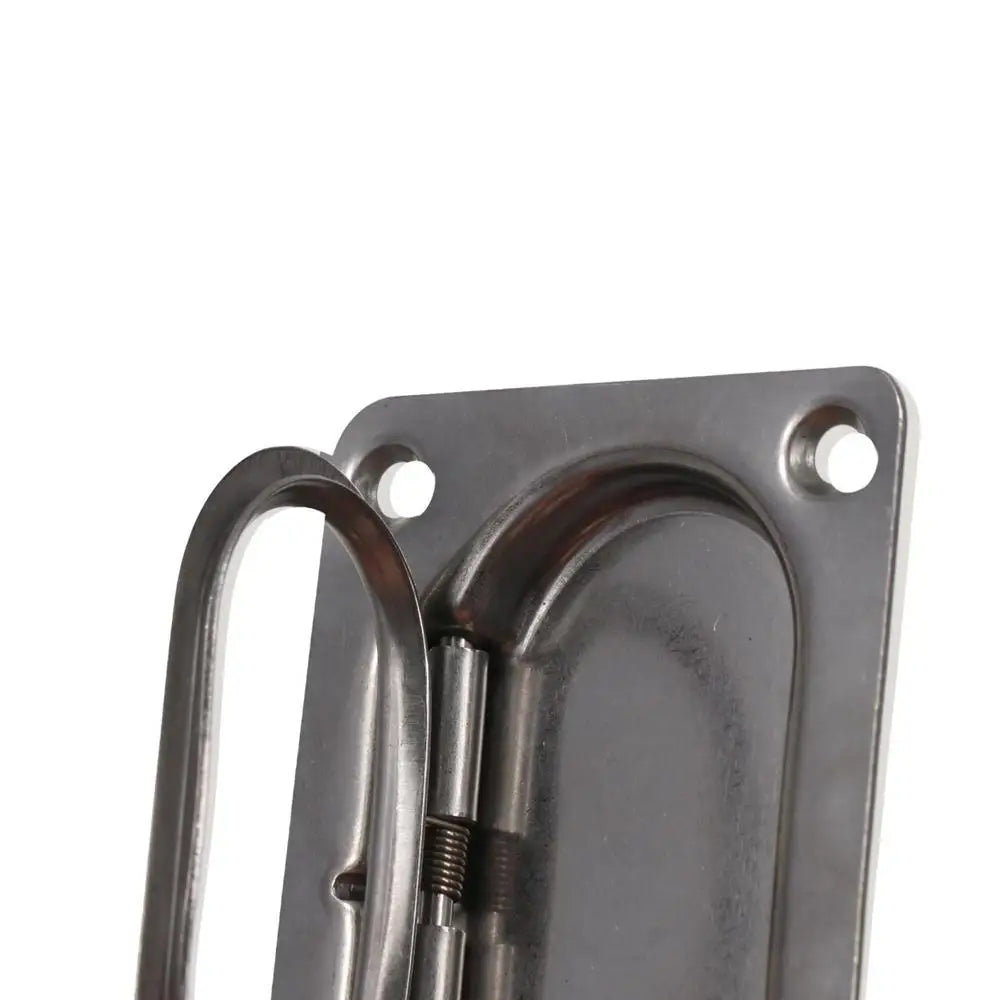 Stainless Steel Pull Flush Lift Ring Anti-Rattle Square Recessed Fasteners Marine Grade Lightweight Lockable Hold Down Clamp Zpaxo