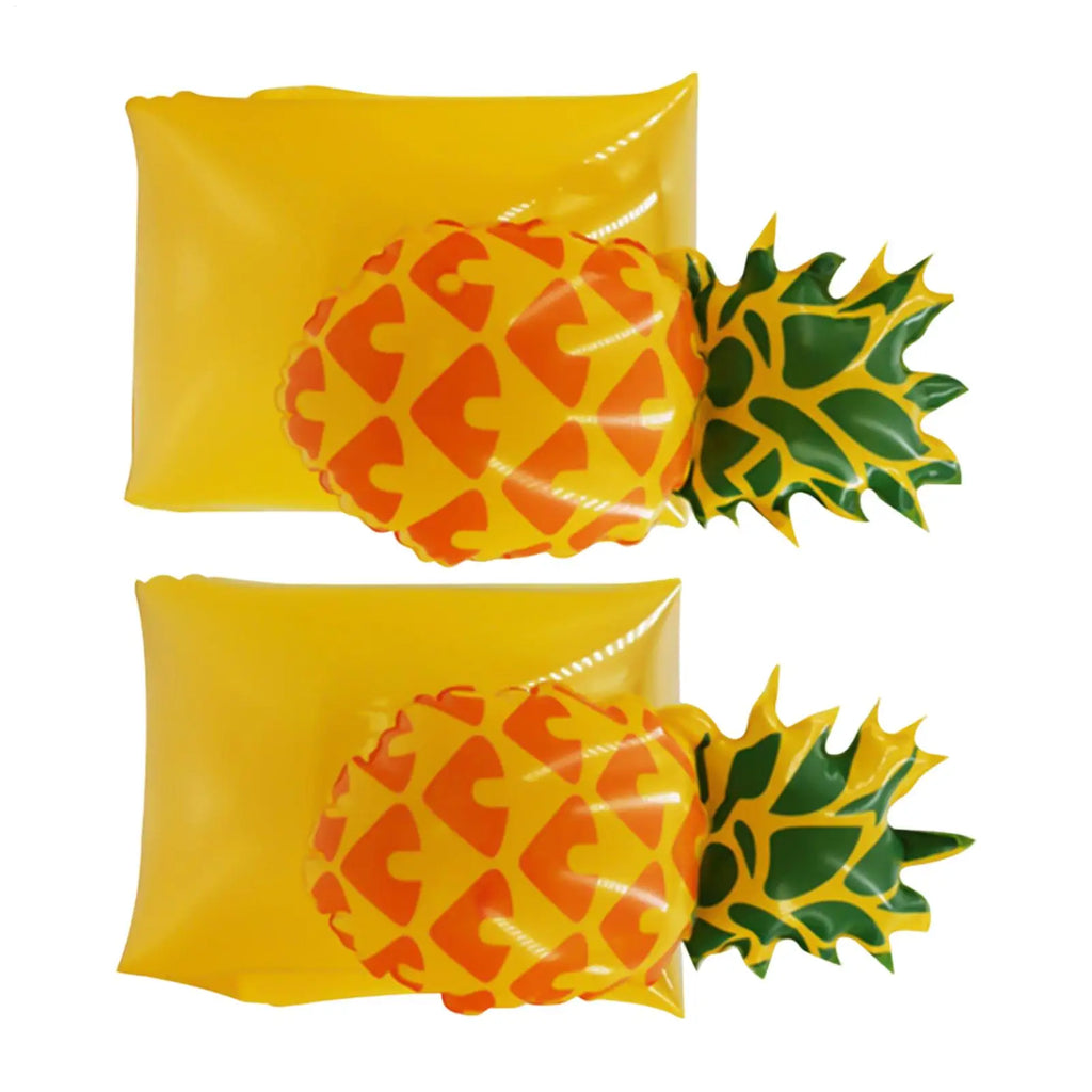 Kids Pool Floats Cute Inflatable Pineapple Sleeves Pool Swimming Floats For Water Beach Lake Summer Vacation Travel Boat Cruise Zpaxo China Mainland