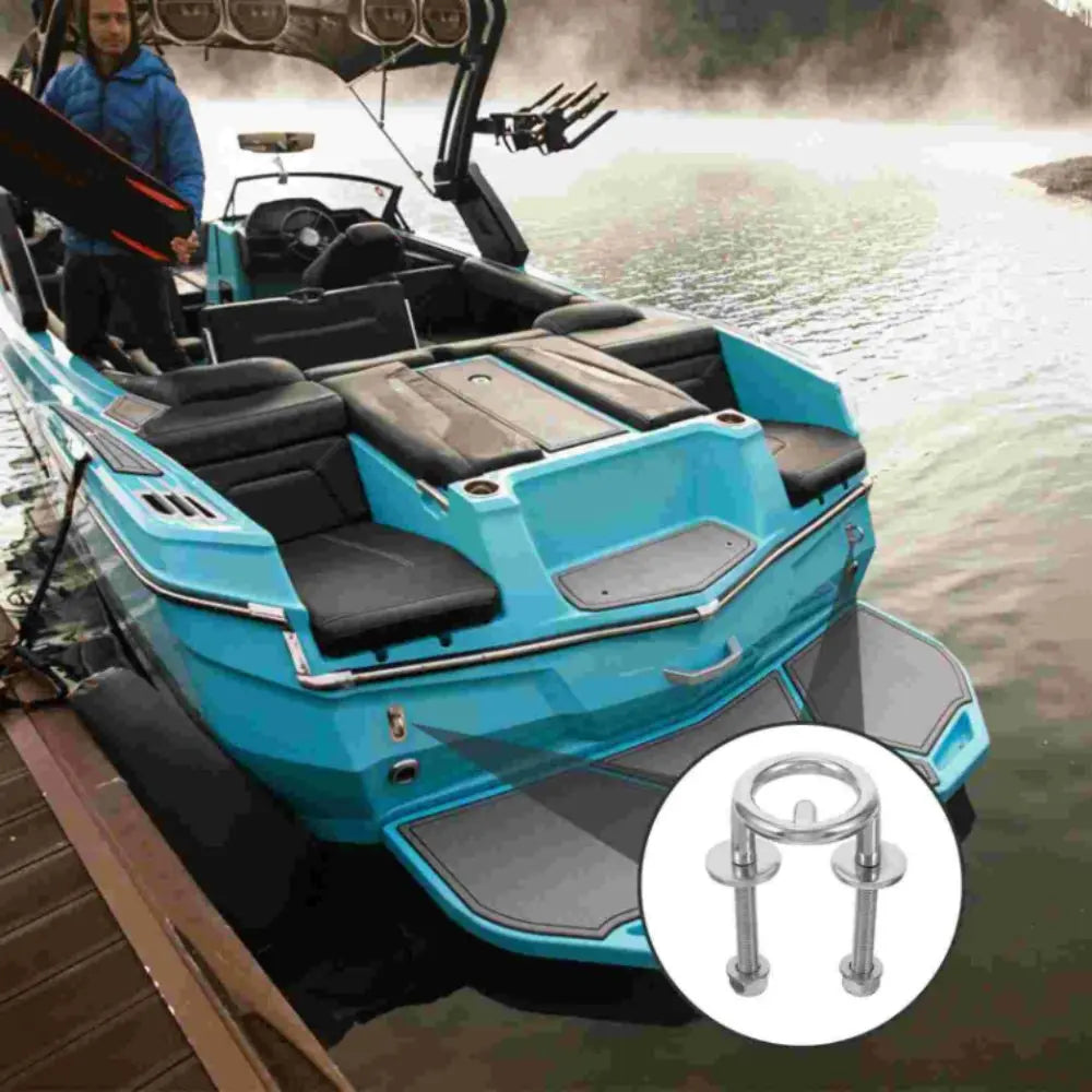Stainless Steel Water Ski Tow Ring Marine Grade Durable Construction Zpaxo