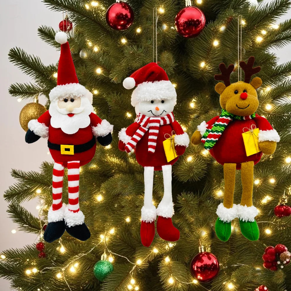 Santa Snowman Reindeer Christmas Tree Pendant Ornament Christmas Tree Ornament Zpaxo