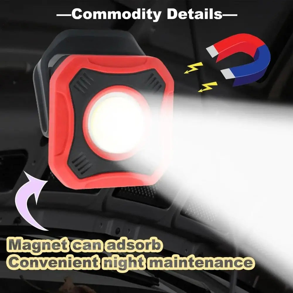 Bright Illumination Rechargeable LED Work Light Stable Vehicle Zpaxo