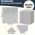 1/3/5/10/30 Pcs Magic Cleaning Cloth Single Sided Metal Steel Wire Rags Kitchen Dish Pot Washdishing Cloths Towel Clean Tools Zpaxo Double Layer 5pcs