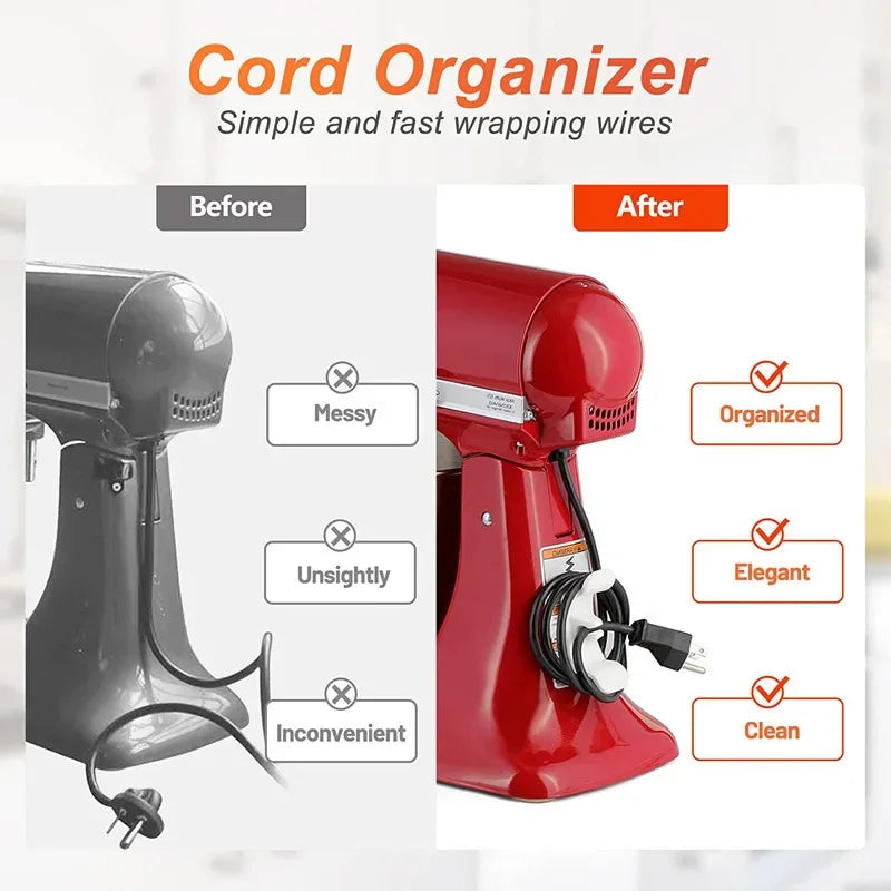 Cord Organizer Cable Management Clip Storage Holder Keeper Wrapper Zpaxo