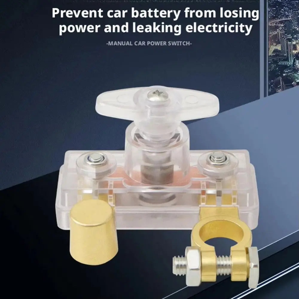 Alloy/Copper Battery Isolation Switch 12 - 24 V Quick Cut-off Battery Switch Durable Battery Terminal Negative Isolator Car Zpaxo