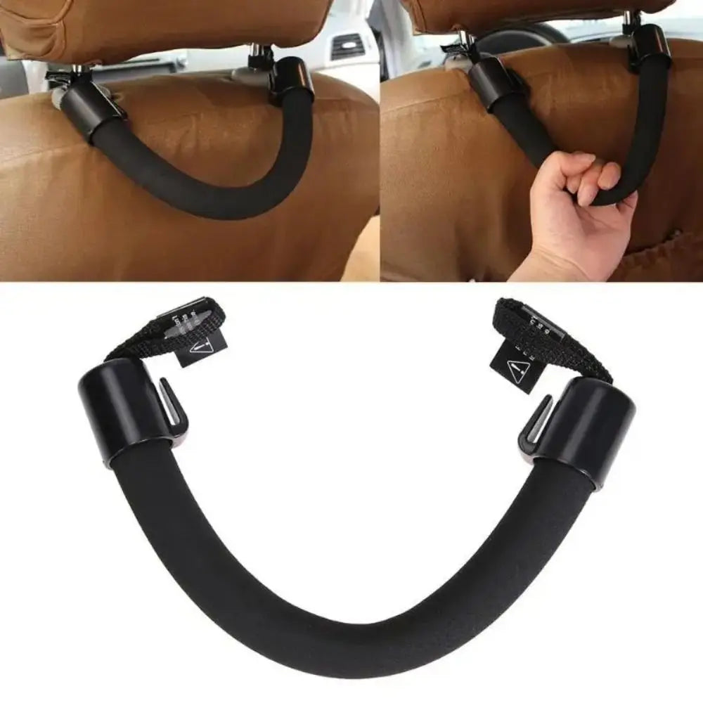 Soft Material Car Headrest Grab Handle Anti-fall Feature Universal Zpaxo