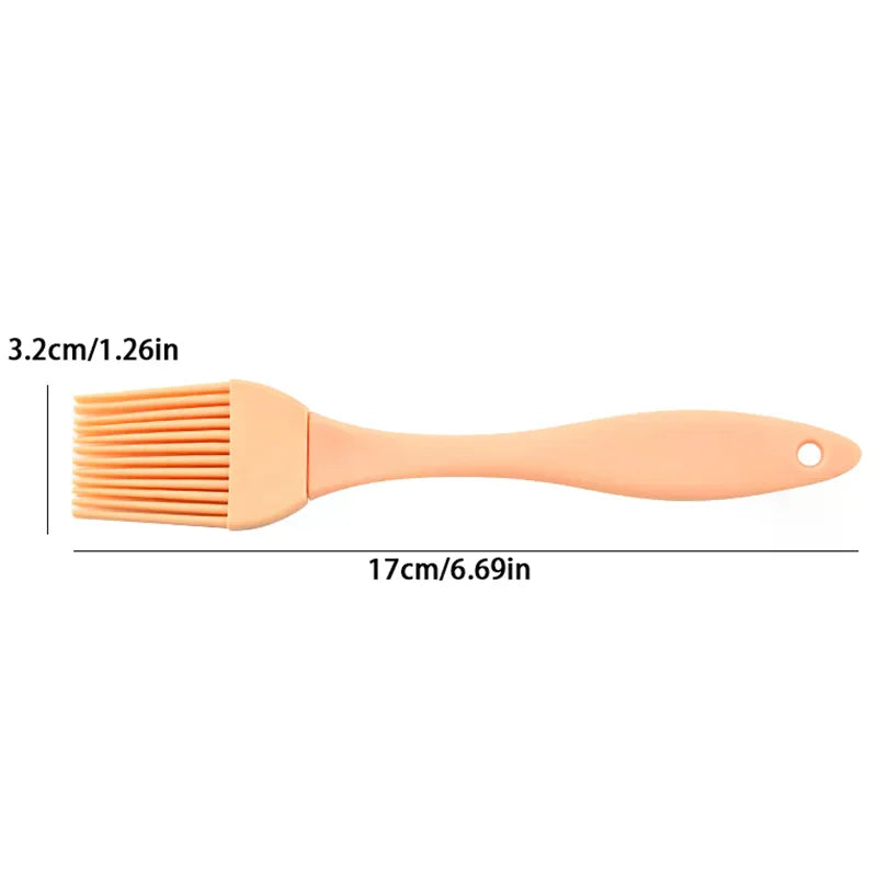 Home Kitchen Baking Cooking Tools Silicone Oil Brush Seasoning Sauce Cake Bread Butter Egg Heat Resistant Barbecue Basting Brush Zpaxo