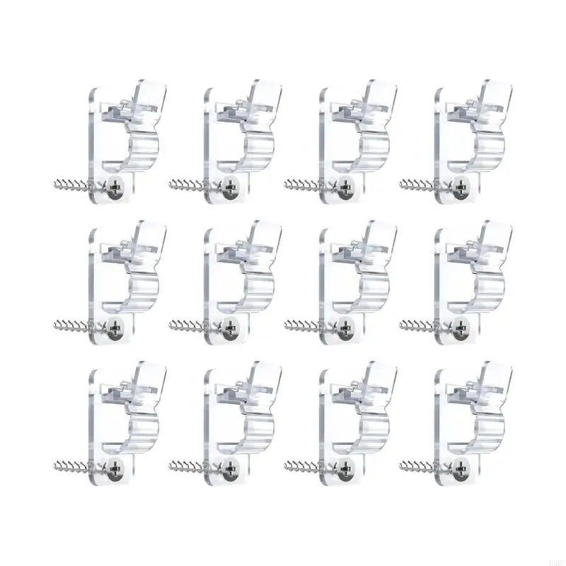 Pack of 12 Universal Wire Fixing Clips for Stable Cord Attachment Zpaxo