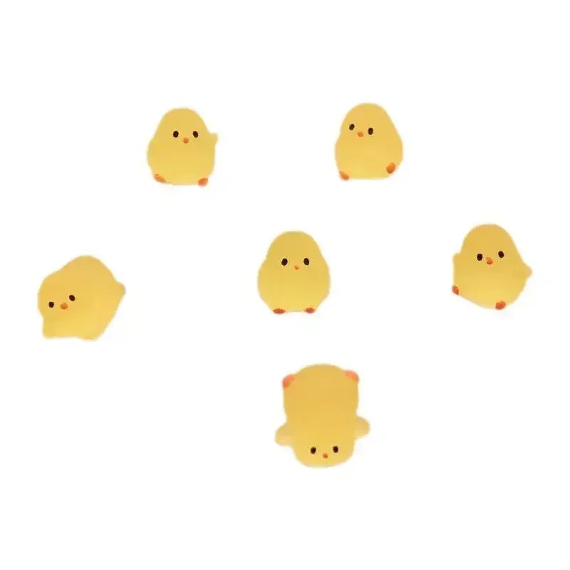 20/50/100PCS Cute Yellow Fat Chicken Desktop Ornaments, Kindergarten Gifts, Small Gifts, Resin Decorative Mini Chicken Zpaxo