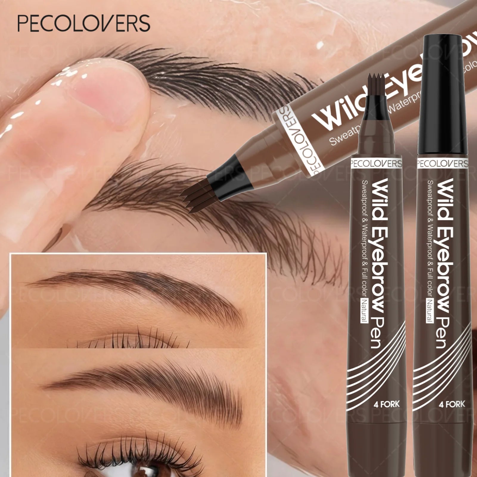 1pc Waterproof Eyebrow Pencil Ultra-Fine Tip Available in Multiple Colors Fast Drying an Essential Makeup Tool for Everyday Use Zpaxo