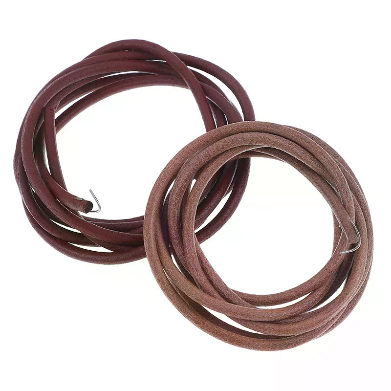 For Singer Sewing Machine 72" 183cm Leather Belt Antique Treadle Parts + Hook Zpaxo