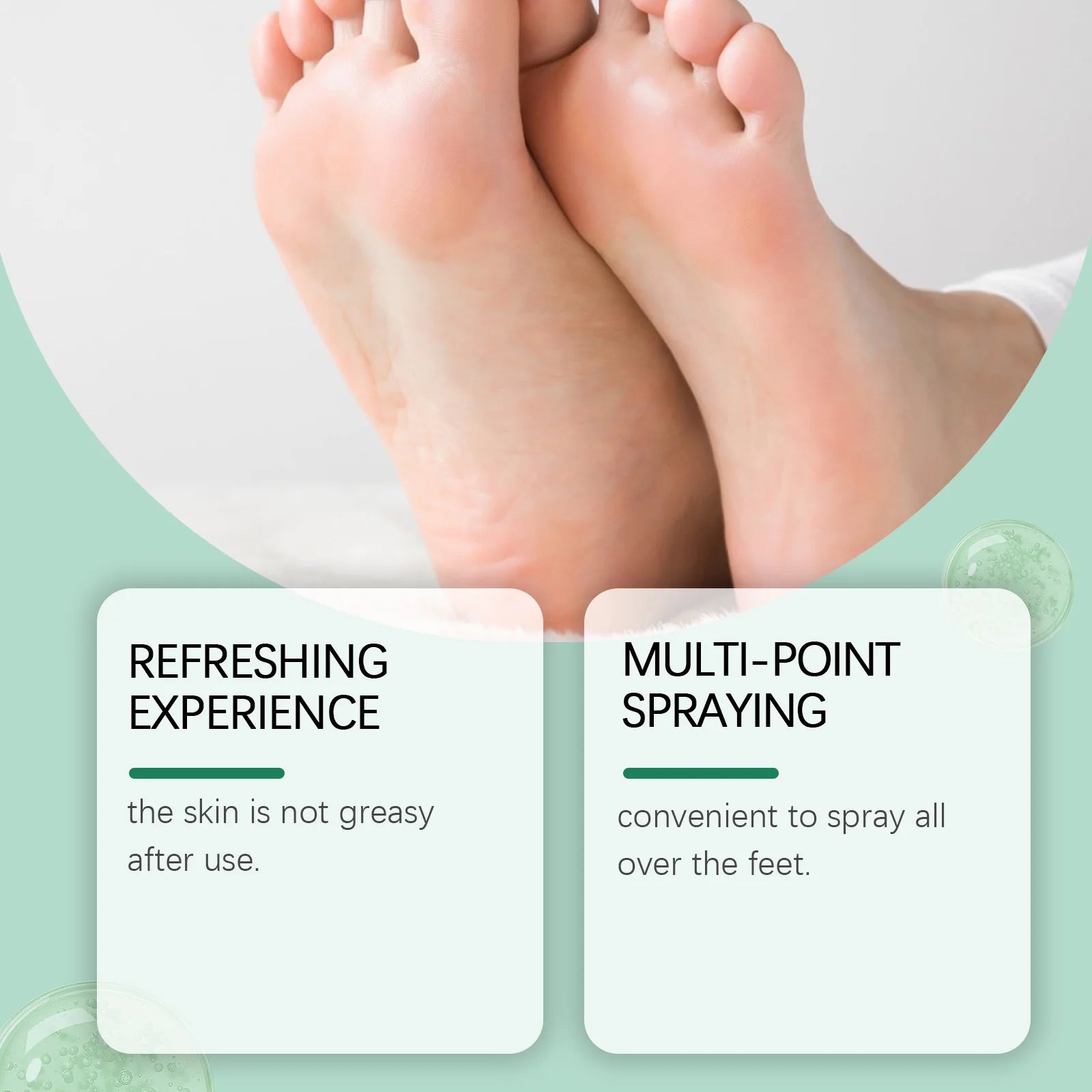 Foot Peeling Spray Gentle Moisturizing Improve Dryness & Heel Cracking Rermove Dead Skin Exfoliating Foot Moisture Spray Zpaxo