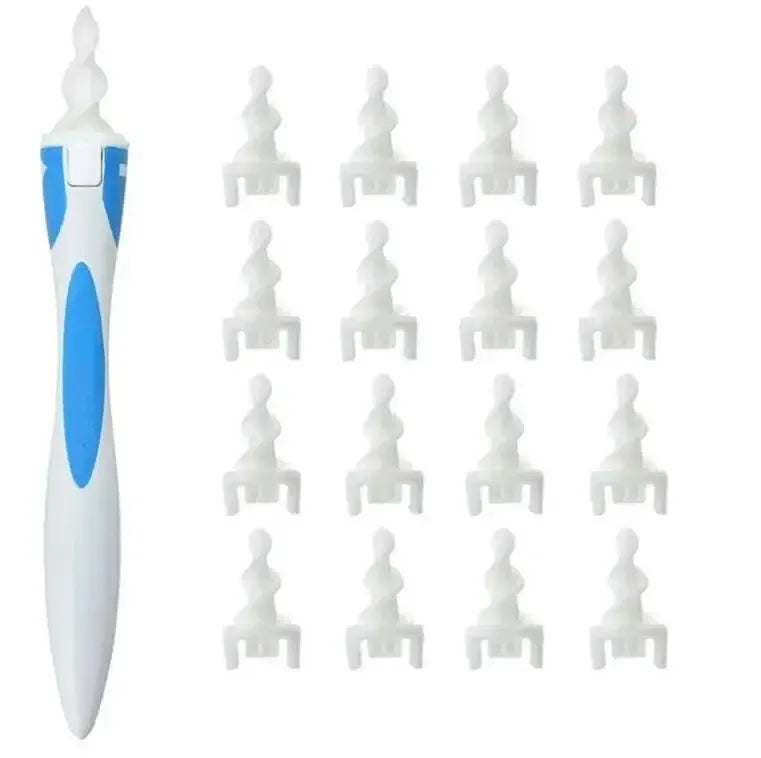 Rotary Screw Ear Wax Remover Tool Cleaner Soft Silicone 16