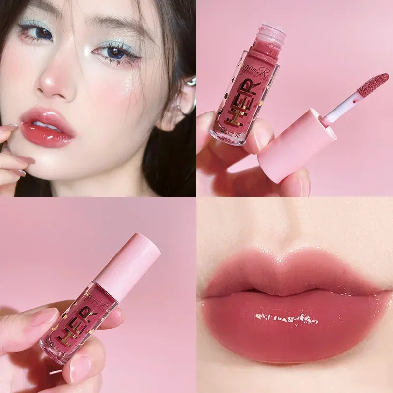 8 Colors Liquid Lipstick Waterproof Moisturizing Long Lasting Shiny Lip Gloss Natural Makeup Jelly Lip Glaze Shimmer Cosmetics Zpaxo 05