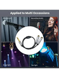 652F Male Plug Stereo Double Female Connector Y Splitter Zpaxo CN