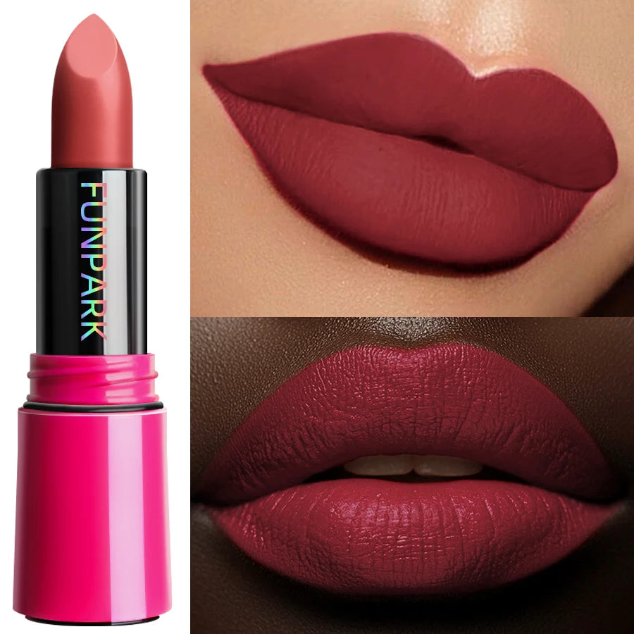 25-Color Matte Lipstick Waterproof Long Lasting Velvet Finish Lip