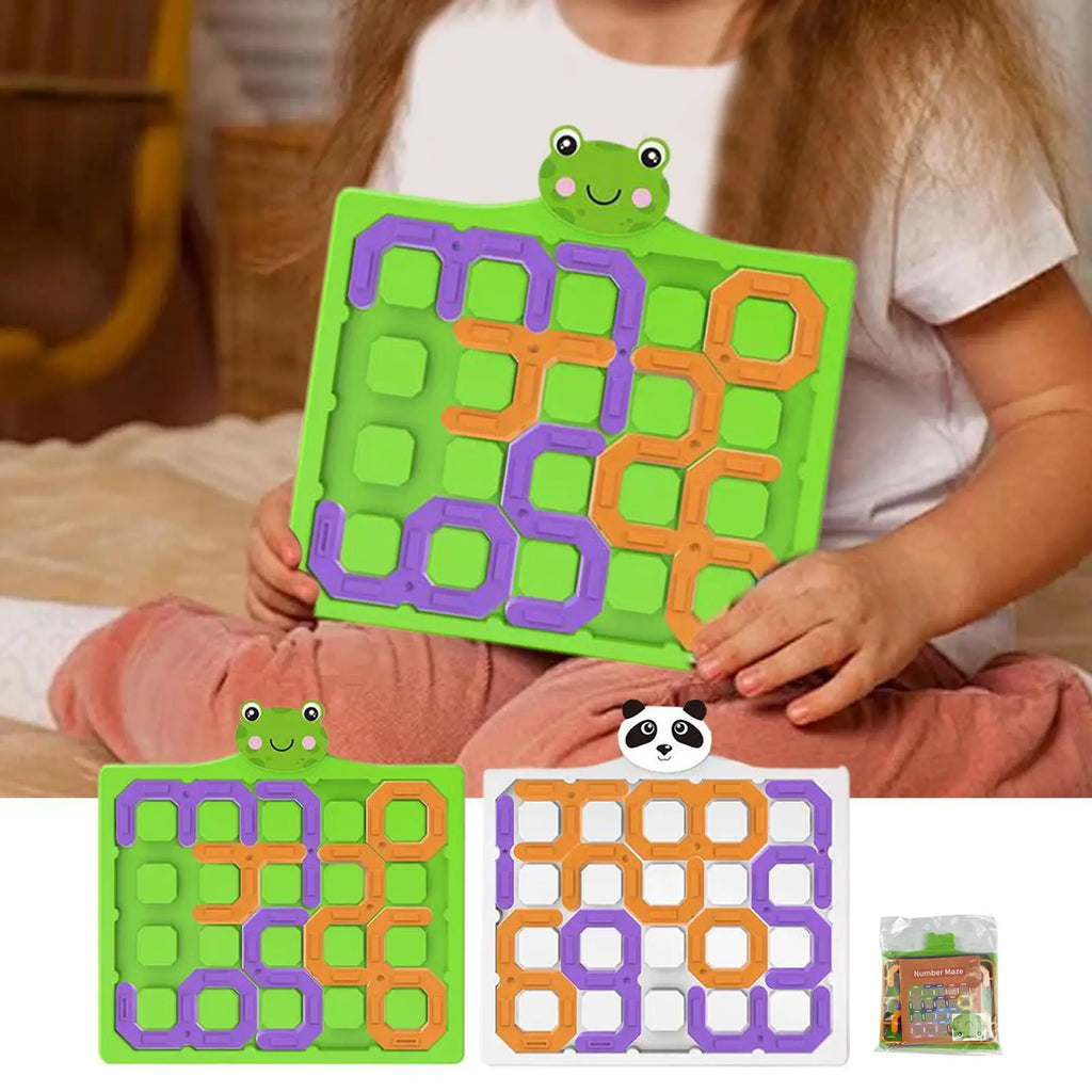 Number Puzzle Number Maze Game For Kid Interactive Educational Playgame Toy For Girl Home Playtime Boy Hand-Eye Coordination Zpaxo