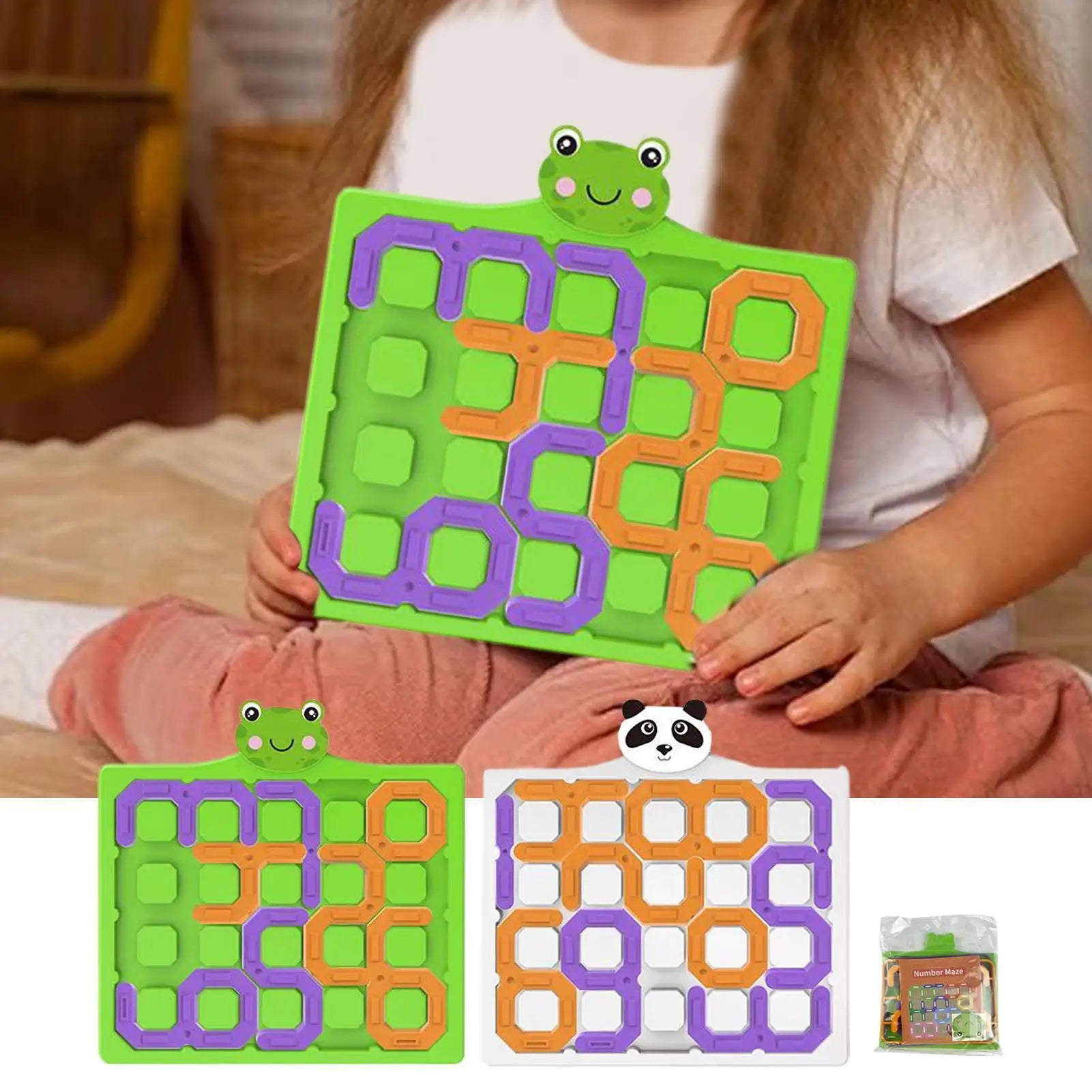 Number Puzzle Number Maze Game For Kid Interactive Educational Playgame Toy For Girl Home Playtime Boy Hand-Eye Coordination Zpaxo