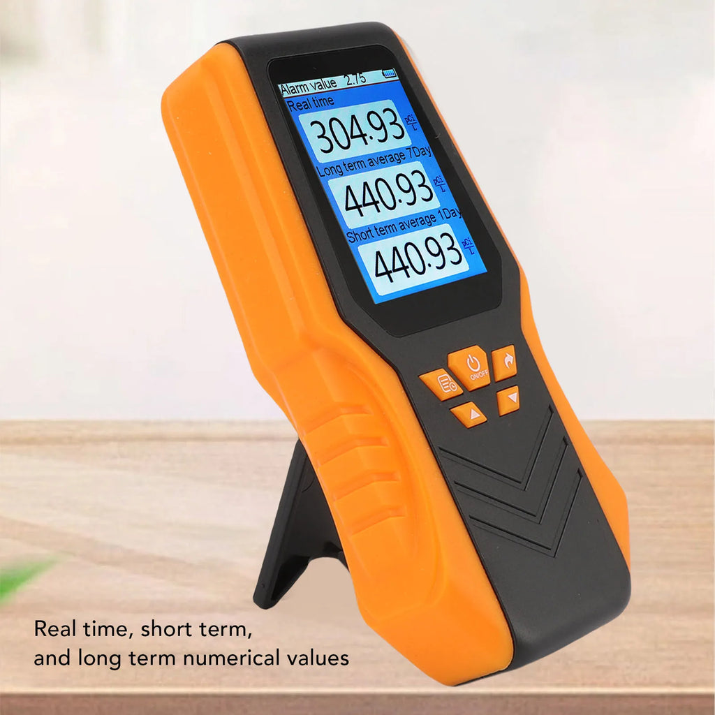 LCD Display Digital Radon Detector Handheld Radon Test Kit Accuracy Real Time Long Short Term Average for Home School Zpaxo