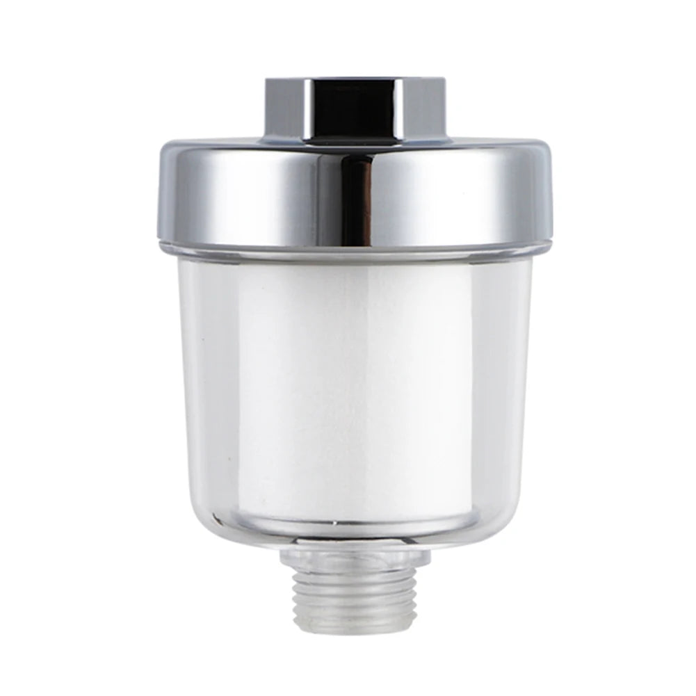 Household Water Filter Filtered Shower Head Transparent 5 Micron PP