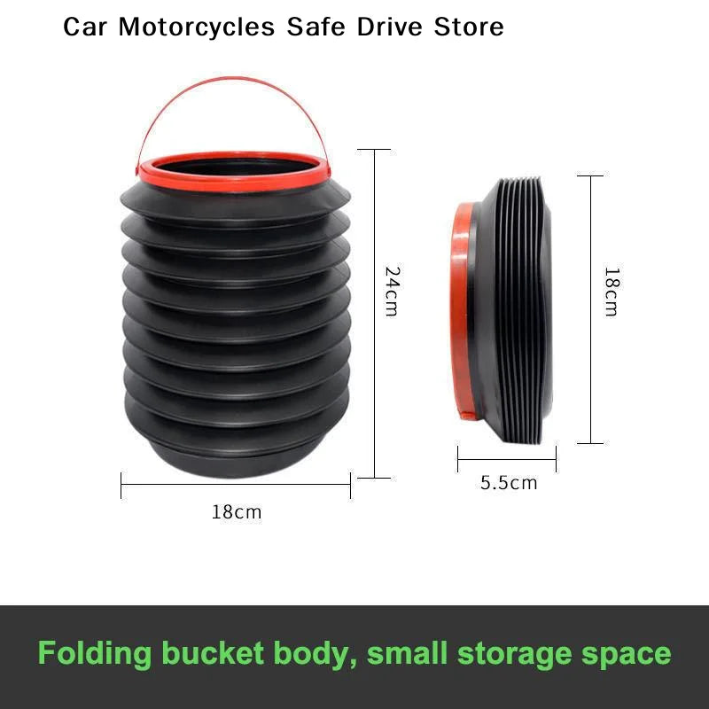 Multifunction Foldable Bucket Car Trash Can Outdoor Camping Waste