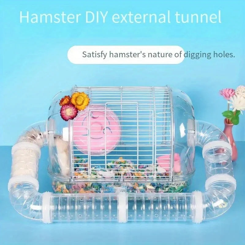 DIY Hamster Tunnel Toy Pet Sports Training Pipeline Transparent