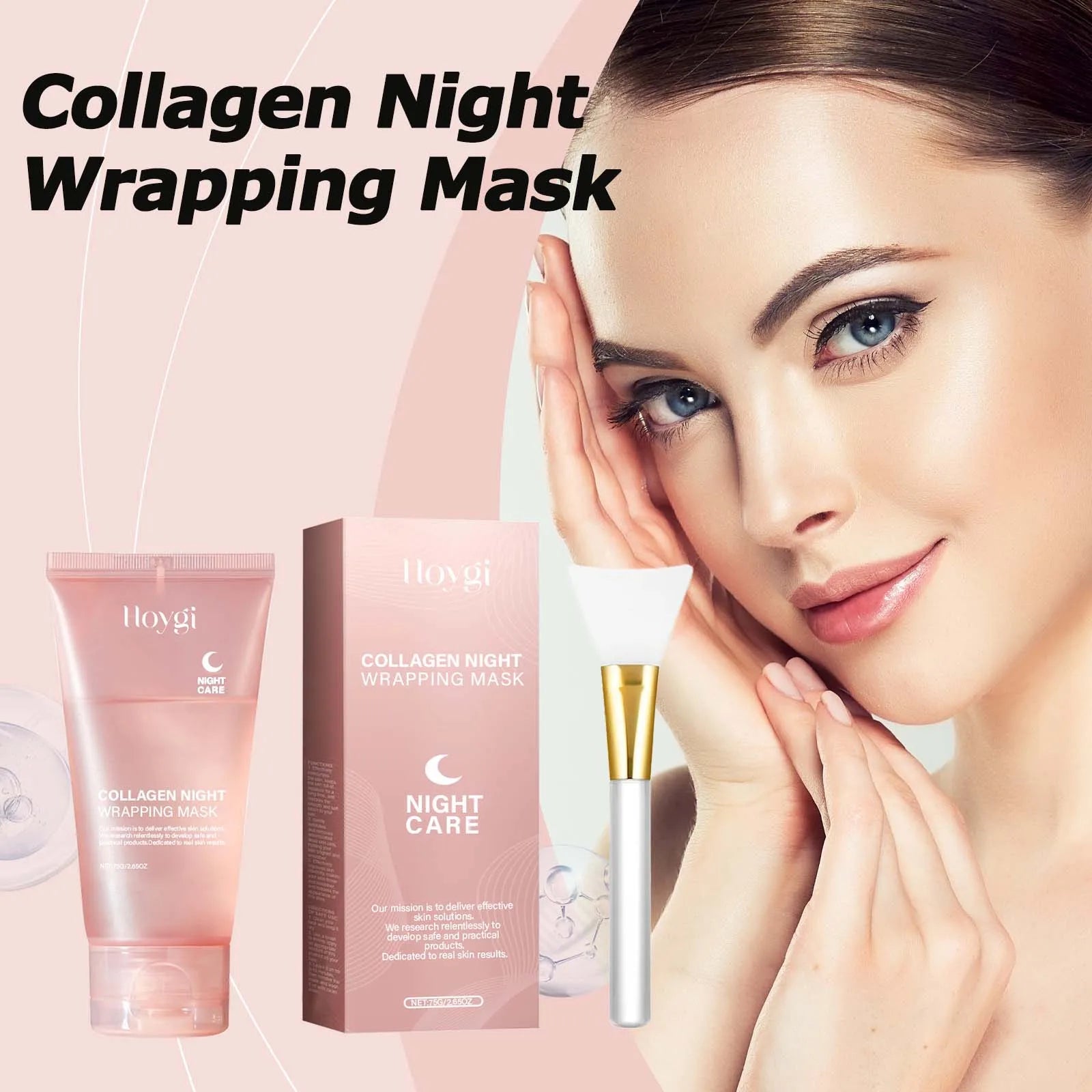 Collagen Peel-Off Night Face Mask – Firming & Hydrating Gel Peel-Off Face Mask Zpaxo