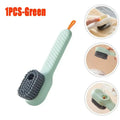 Fashion Multifunction Shoe Brush Soft Bristled Liquid Filled Up Wash Shoe Cleaning House Accessories Clean Kitchen Tools Zpaxo 1pcs-green