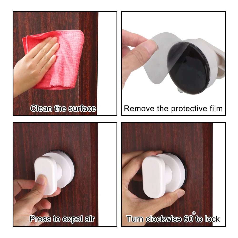 No Drilling Shower Handle Offers Safe Grip Suction Cup Safety Grab