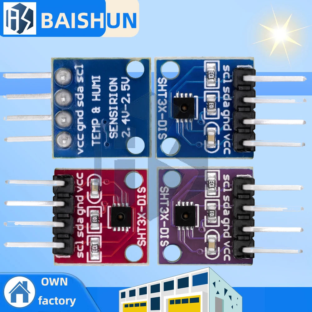 SHT30 SHT31 SHT35 Temp-humidity Sensor Module Wide Voltage Support Zpaxo