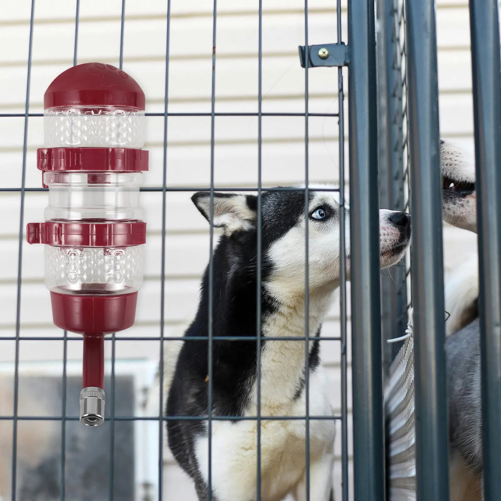 Hanging Pet Water Dispenser Dog Cat Cage Automatic Gravity Feed