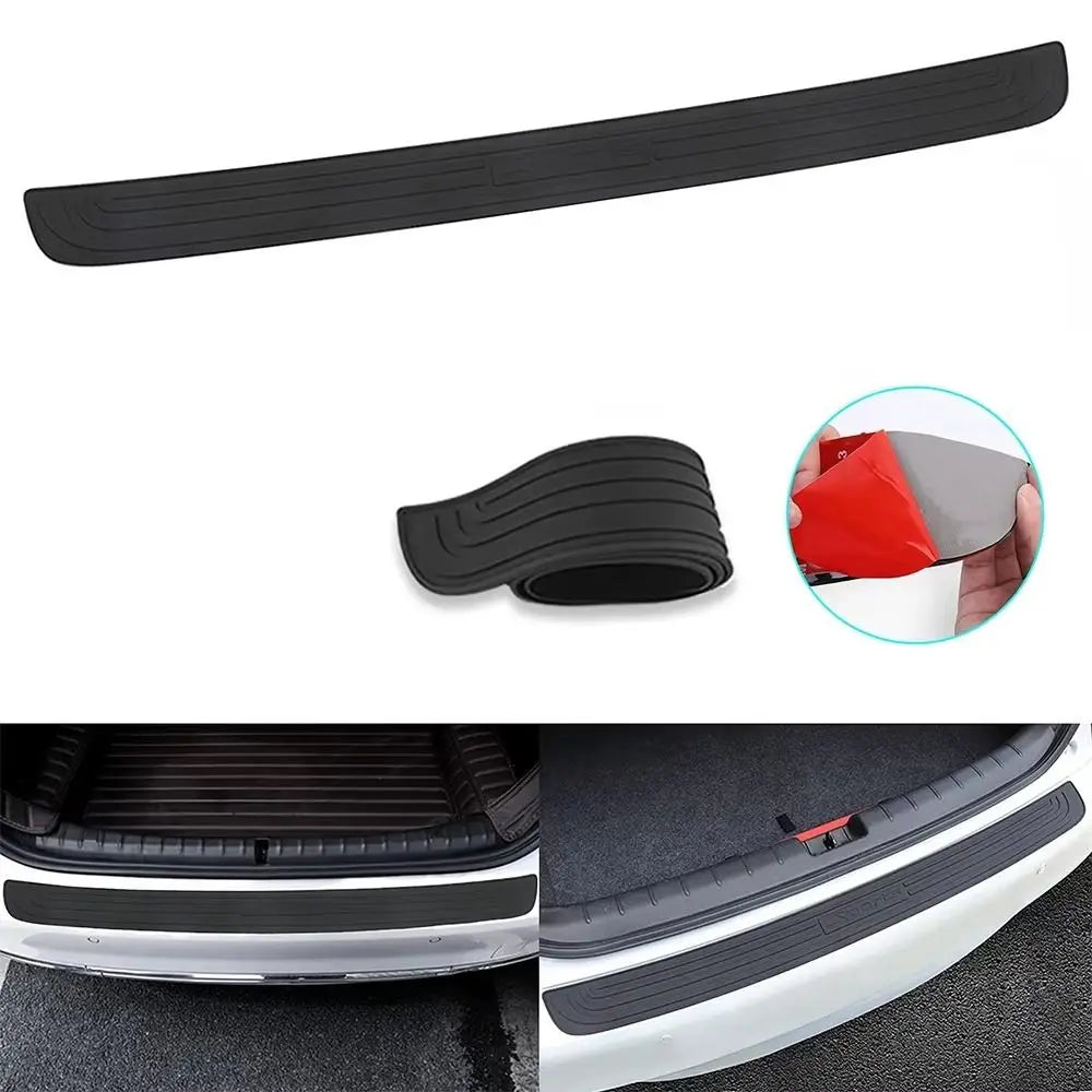 Anti-Scratch Door Edge Guard Car Rear Bumper Protector Guard Rubber Mouldings Pad 104cm with Strong Adhesive Rear Bumper Guard Zpaxo