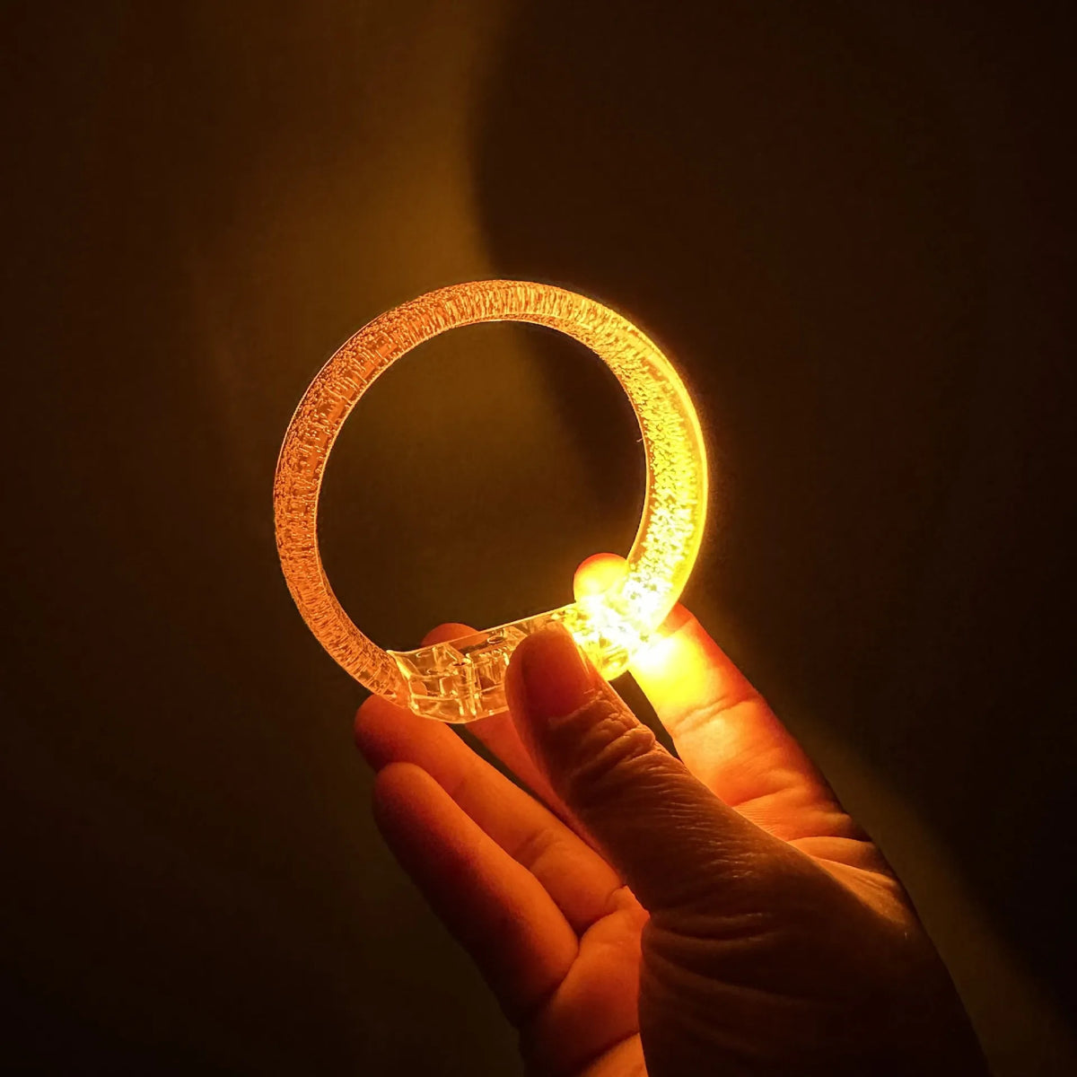 10 30 50 LED Bracelets Customizable Logos Text Suitable Wedding Zpaxo orange 50pcs