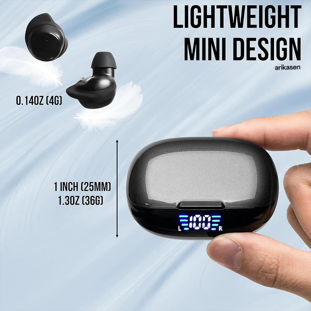 Bluetooth 5 3 Headphones True Wireless Waterproof Buds Charging Case