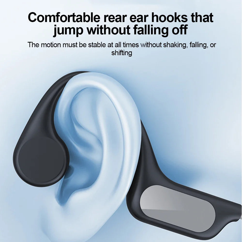 Bluetooth 6 0 Bone Conduction Earphones Sports Wireless Headphones