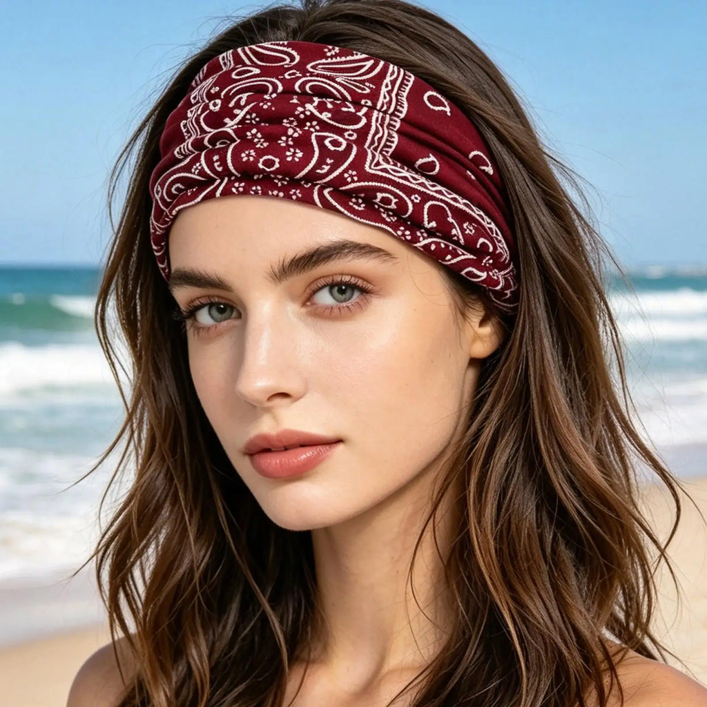 6Pcs Twisted Wide Headbands for Women Large Turban Workout Headband Fashion Yoga Hair Bands Boho Twisted Thick Hair Accessories Zpaxo