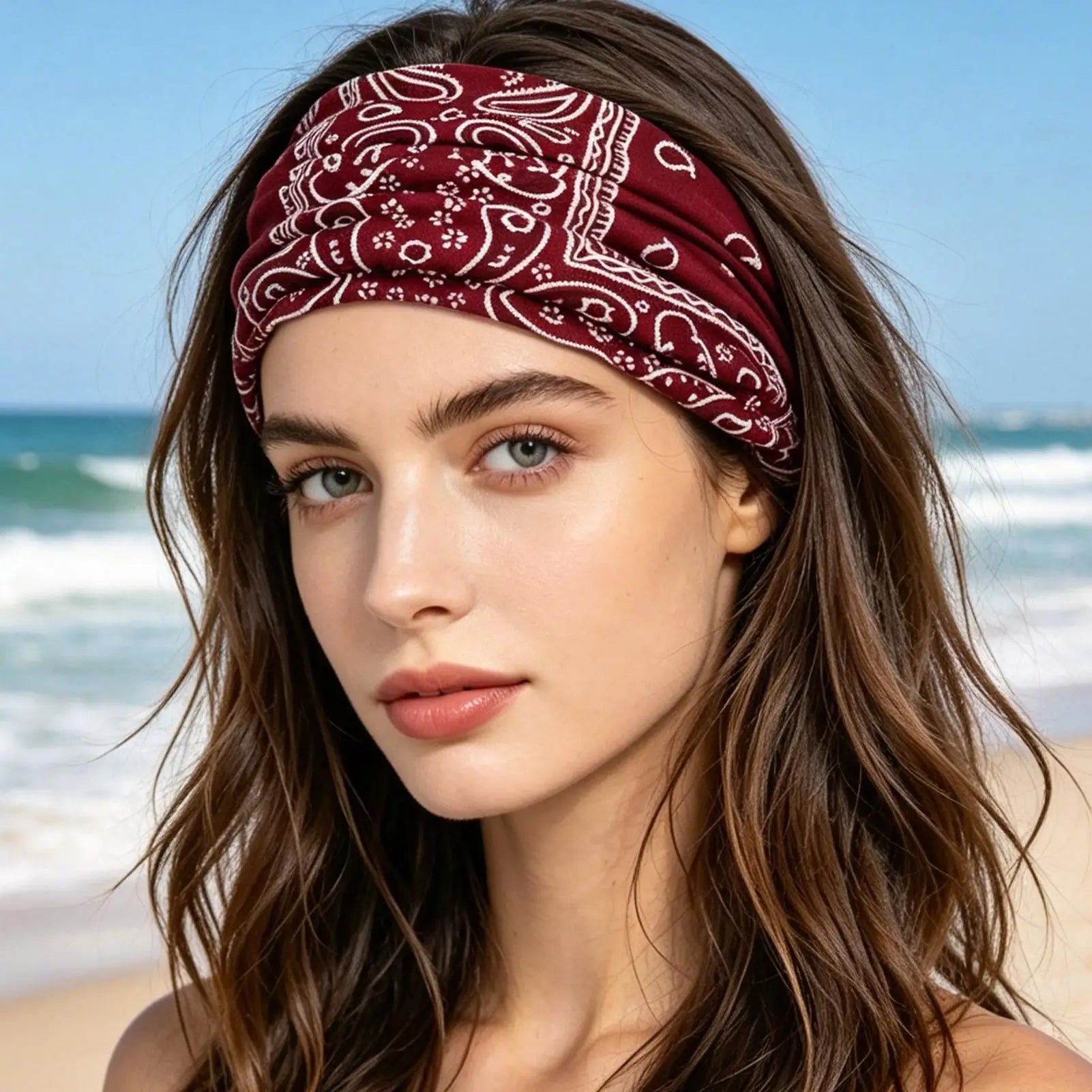 6Pcs Twisted Wide Headbands for Women Large Turban Workout Headband Fashion Yoga Hair Bands Boho Twisted Thick Hair Accessories Zpaxo