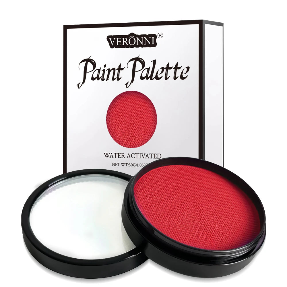 Face Body Painting Palette Waterproof Water Based Nontoxic Art Zpaxo red