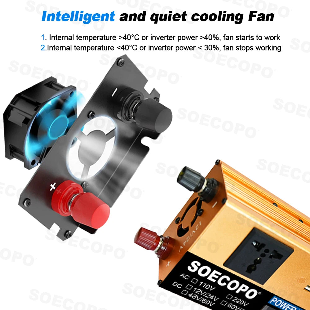 Industrial 10000W Inverter Dualvoltage 12V24V48V60V72V 110V 220V AC