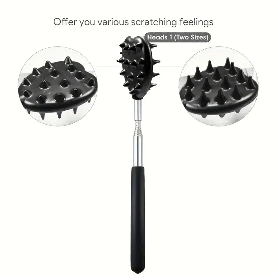 Extendable Cactus Back Scratcher – Retractable One-Hand Itch Stick