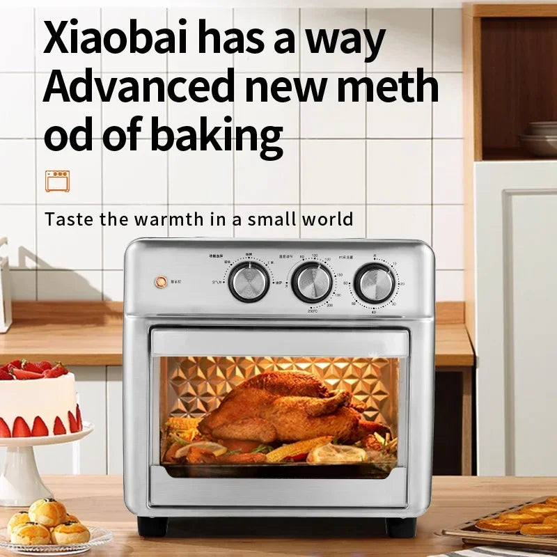 Smart air fryer oven 26L 13L Large Capacity Electric Air Fryers Visible Window Household Kitchen Deep Fryer without Oil EU 220V Zpaxo