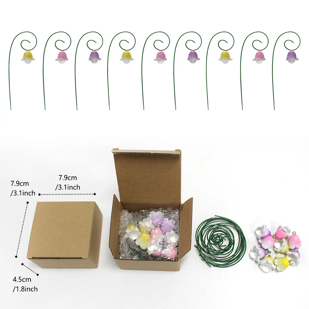 Flower Pick Stand Artificial Flowers Garden Decor Outdoor Fake Faux