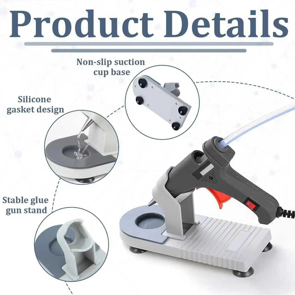 Heat Resistant Glue Gun Stand Non-slip Anti Drip Universal Holder