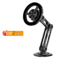 720 Rotate Metal Magnetic Car Phone Holder Foldable Magsafe Stand Air Zpaxo Black