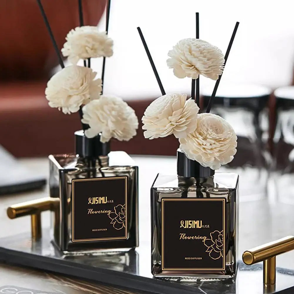 50ml Flameless Reed Diffuser | Natural Essential Oil Air Freshener Reed Diffuser Set Zpaxo