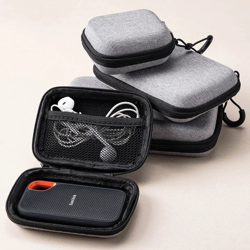 Electronics Organizer EVA Case Hard Drive Storage Cable Management